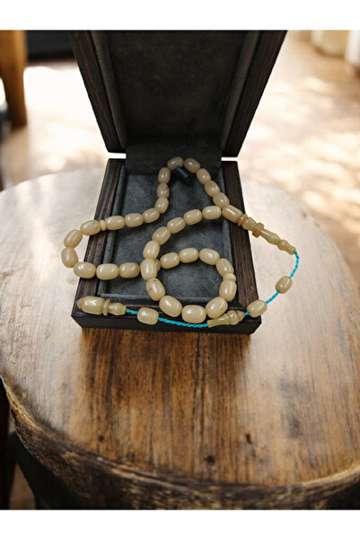 İnan Tesbih Halkali Model Pressed Amber Capsule Cut Prayer Beads Special Color