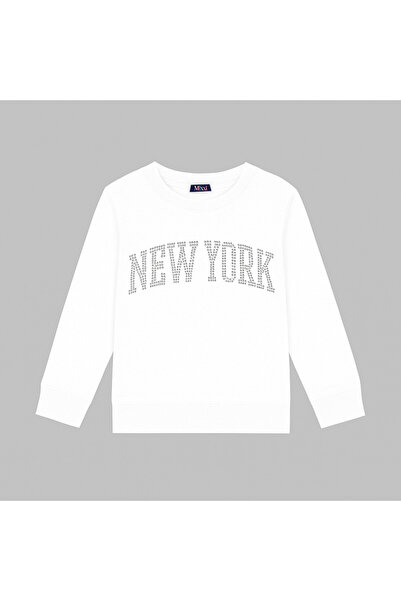 mixxi fashion New York Stone Printed Young Cut Teen 3-Thread Crew Neck Sweats...