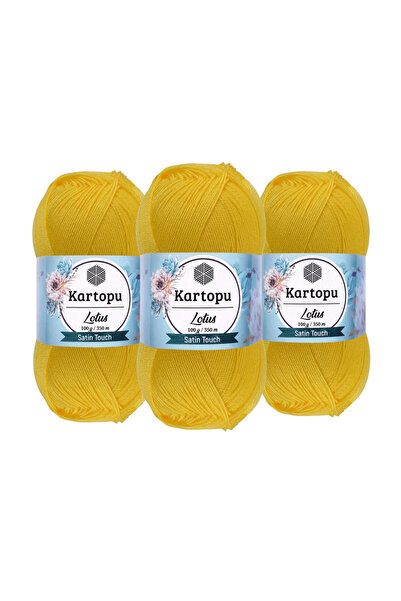 Kartopu Lotus Hand Knitting Yarn 100 Gr. 3 Pieces K323