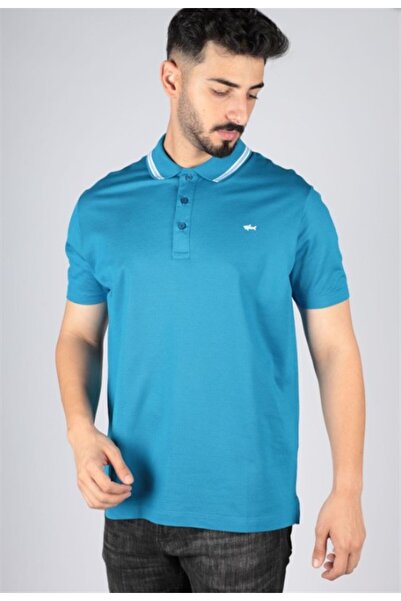 PAUL&SHARK MEN'S KNITTED POLOSHIRT C.WCOTTON