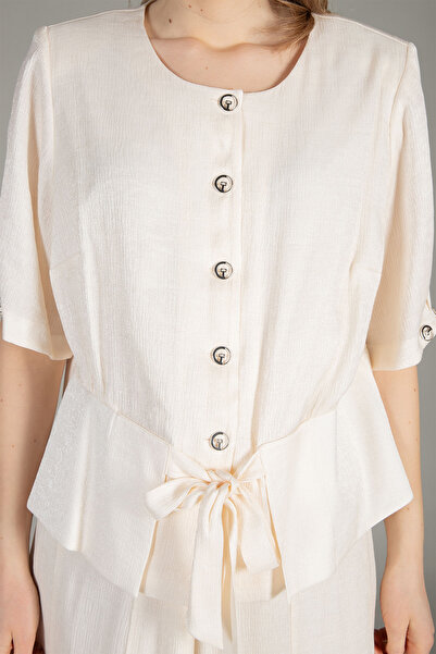 GUMANIZE Γυναικείο Σετ Φούστα με Στρογγυλή Λαιμόκοψη Godeli