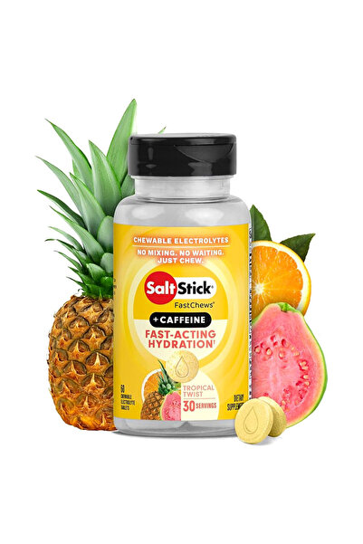 SaltStick إلكتروليتات فاست تشيوز، تروبيكال تويست، 60 قرصًا قابلًا للمضغ