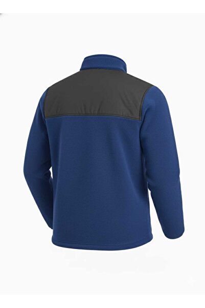 Beevos Erkek Tam Fermuar Softshell Polar Sweatshirt 3 cepli göğüs kısmı Su ve Rüzgar geçirmez
