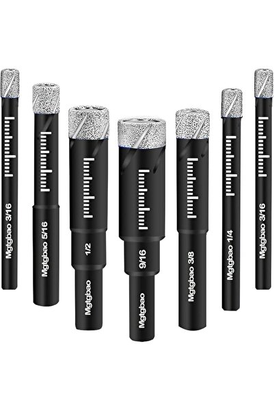 NALACAL 7PCS Diamond Drill Bit Set for Tile, Glass, Ceramic, Marble, Granite ...