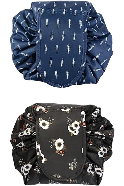 Margoun Drawstring Makeup Bag Waterproof Large Cosmetic Toiletry Organizer BAG001(2 pack)