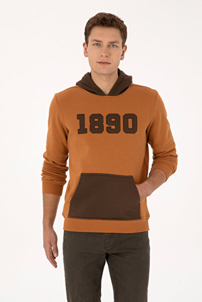 U.S. Polo Assn. Men's Camel Sweatshirt 50316359-Vr233