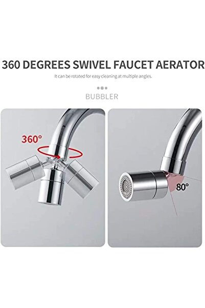 KASTWAVE 360° Swivel Faucet Aerator – Dual-Function Water-Saving Kitchen & Bathroom Nozzle