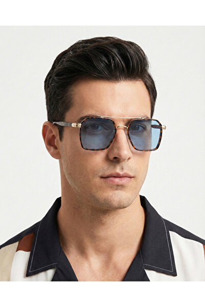 LUNOX Metal Double Bridge Uv Protection Sunglasses