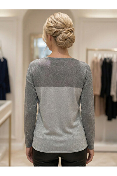 Snobistic Silver blouse with metallic thread