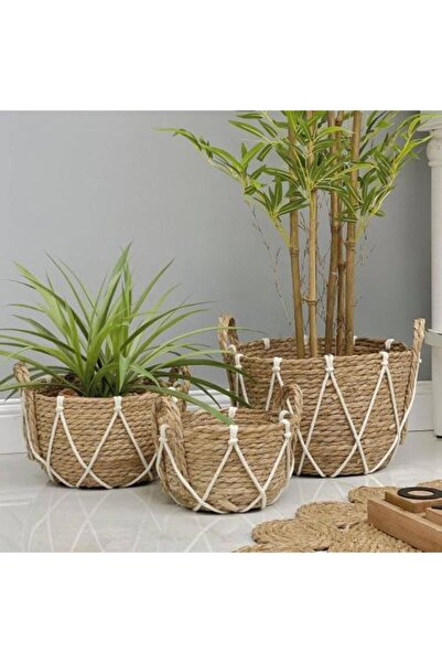 SPR Set of wicker and rope baskets