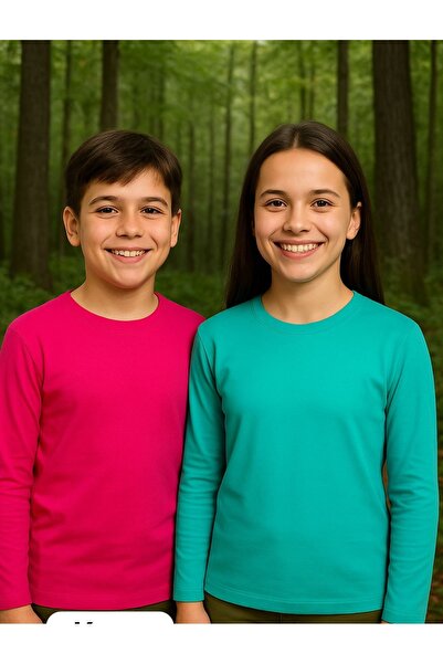 Mcr Unisex Σετ με 2 μακρυμάνικα μπλουζάκια για κορίτσια και αγόρια με λαιμόκο...