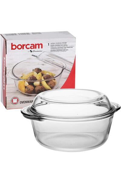 Paşabahçe Mini 840 ml Kapaklı Yuvarlak Borcam 59033