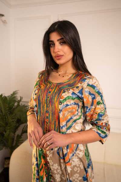 AFandina Exclusive jalabiya designed with meticulous attention to detail