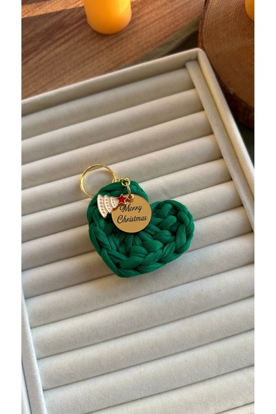 Rüya سلسلة المفاتيح محبوكة القلب