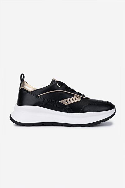 Valmenti Kadın Hakiki Deri Siyah Sneakers & Spor Ayakkabı