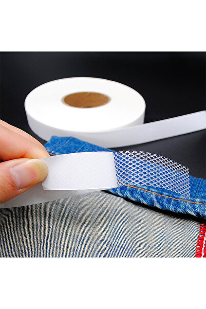 OEM Bandă termoadezivă tip plasă cu suport de hârtie, 2,5 cm x 50 m, Alb.