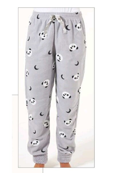 Estiva Patterned Pocket Fleece Single Bottom Pajamas