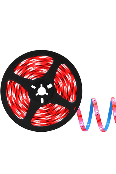 LEDIGANT LED strip 12V, 120 LED/m, SMD 2835, Red light, Indoor IP20, 8mm, Roll 5 meters