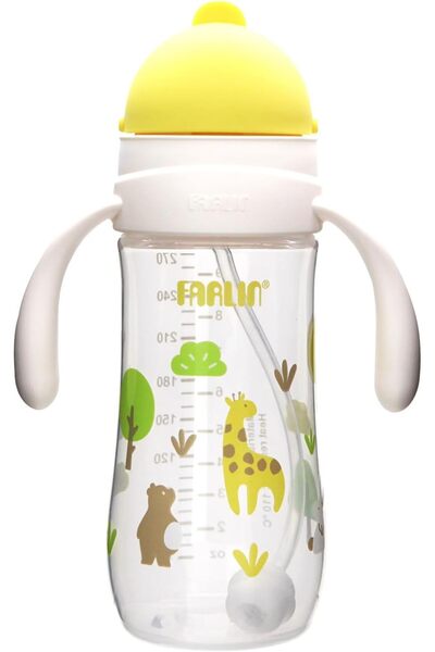 FARLİN Drinking Cup, 270mL, BPA-Free, Spill-Proof, Sipper with Soft Silicone Straw