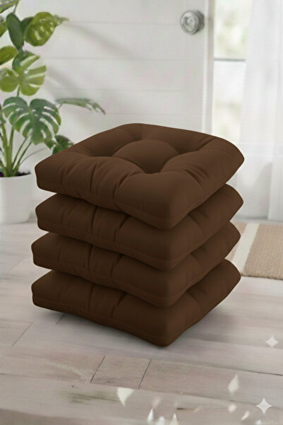 MİNDERHAN Chair Cushion 45X45 cm Oval Model on the Back