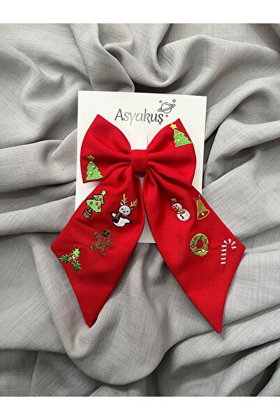 asyakuş Premium new year's themed bow automatic buckle