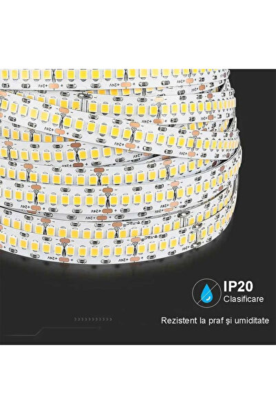 LEDIGANT LED strip 24V, 240 LED/m, SMD 2835, Cold light 6500k, IP20, 10mm, Roll of 10 meters