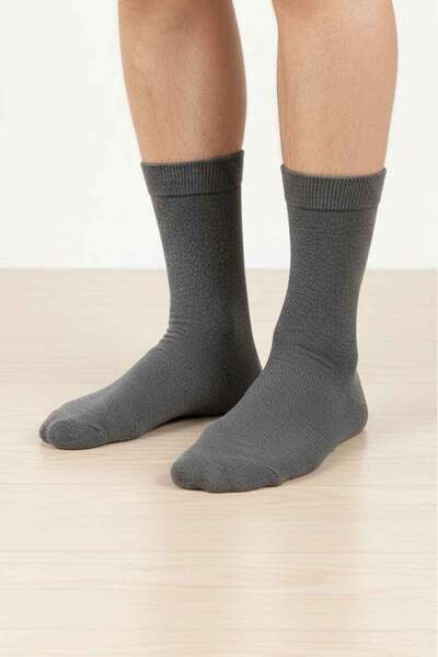 BENİSA ÇORAP Men's Lambswool Wool Winter Socks Multi-Colored 4-Pack