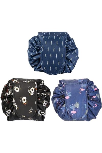 Margoun Drawstring Makeup Bag Waterproof Large Cosmetic Toiletry Organizer BAG001(3 pack)