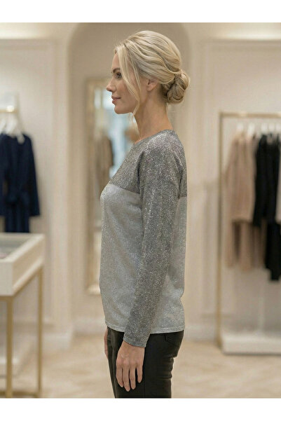 Snobistic Silver blouse with metallic thread