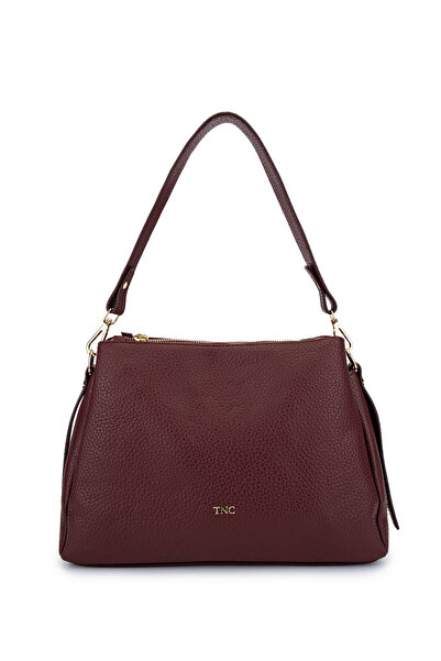 Tamer Tanca Kadın Suni Deri Bordo Kol Çantası