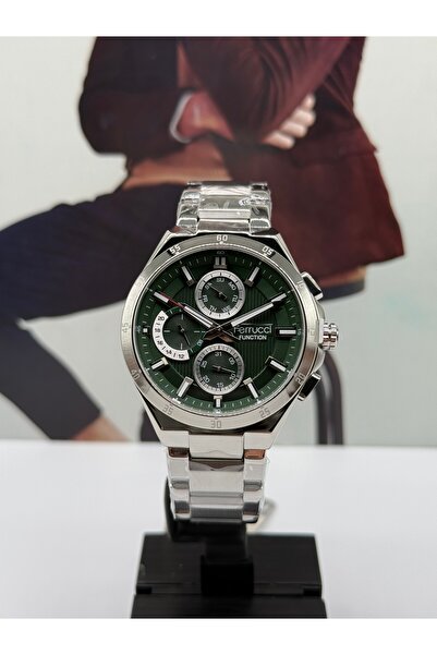 Ferrucci ساعة يد رياضية للرجال مقاس 44 ملم مقاومة للماء مع ضمان لمدة عامين