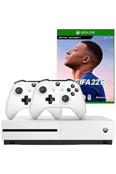 MICROSOFT Consola Xbox One S 1TB Second-Hand, ALB + 2 Controllere + Joc FIFA 22 Second-Hand SH
