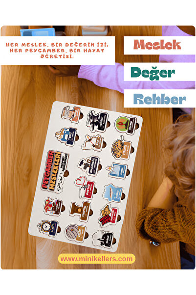 Store Peygamber Meslekleri Eğitici Set – 4+ Yaş | Türkçe–İngilizce–Arapça Öğr...