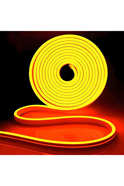 LEDIGANT LED Neon Flex Strip 12V, Orange Light, Outdoor IP65, 8mm, 5 meter roll