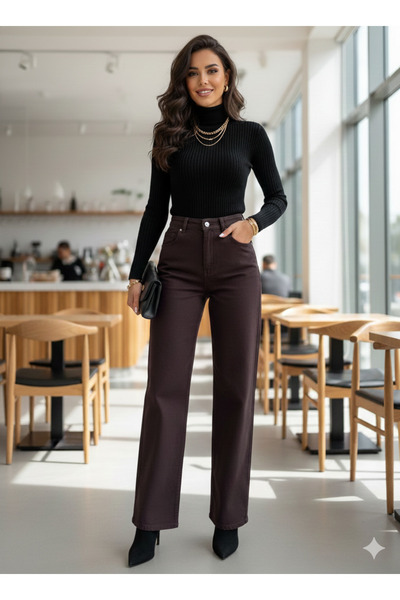 MUG collection Pantaloni Palazzo de damă din denim