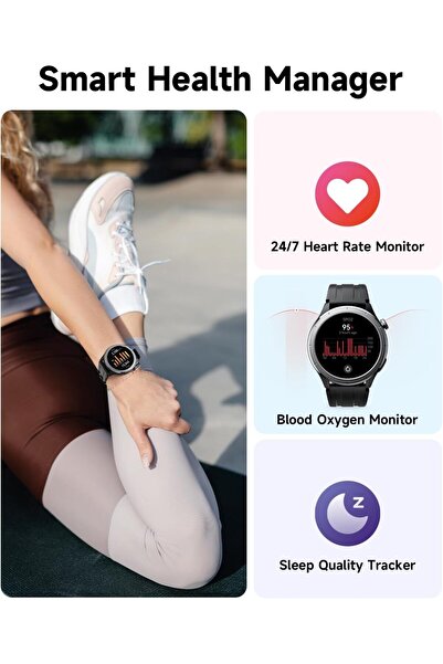 truefree Watch 1 Smartwatch 1.53" HD (Make/Answer Calls, HR & SpO2, 127 Sports, IP68)