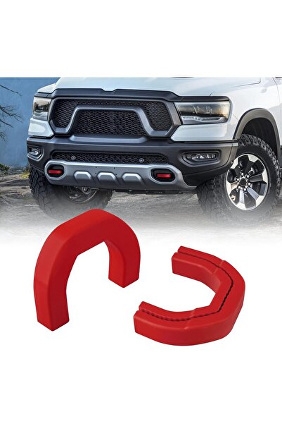 Generic TECHPICCO Front Tow Hooks Covers Hitch Cover for RAM 1500 2019-2025 -...