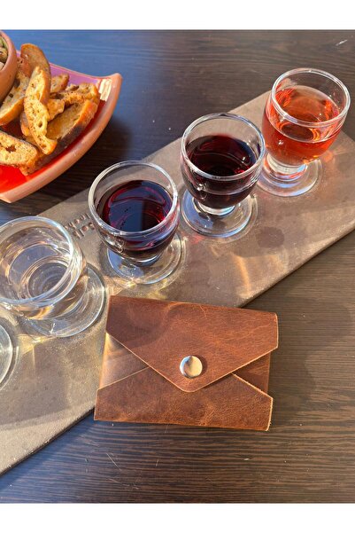 NUBLADO Πορτοφόλι και θήκη για κάρτες από 100% γνήσιο δέρμα σε σκούρο καφέ φά...