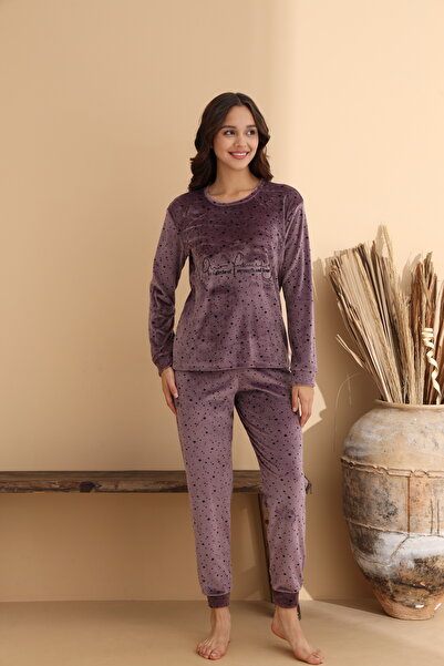 ELİTOL Kadife Starry Dream Kadın Pijama Takımı