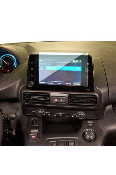 ael-tech واقي شاشة نانو 9H متوافق مع نظام الملاحة مقاس 8 بوصات لسيارة بيجو بارتنر 2022-2024