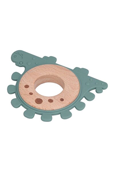 Pitikot Teething Toy, Wood and Silicone, Safe for Babies