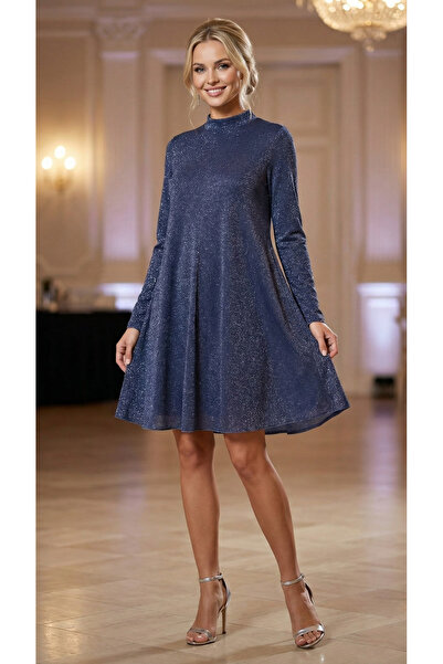 Snobistic Blue dress with metallic thread
