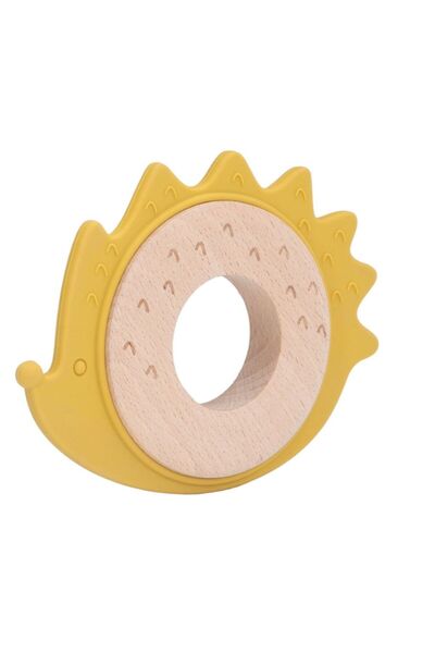 Pitikot Teething Toy, Wood and Silicone, Safe for Babies