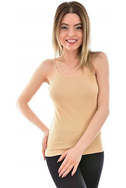 ROYAM Tutku Women's 100% Cotton Thread Strap Ribbed Tank Top 0135
