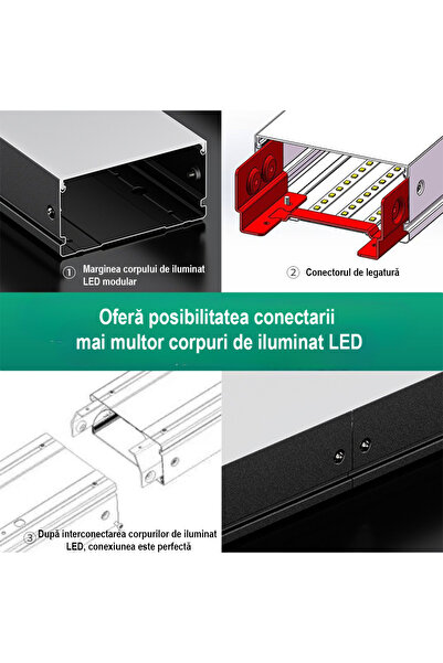 LEDIGANT Conector de legatura plafoniera, Negru