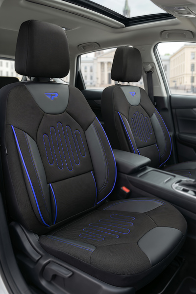 Panda Kılıf Panda Vibe Series Linen Fabric Car Seat Cover - Full Set