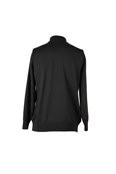 trender Half Zipper Khaki Men's Sweater Alp01