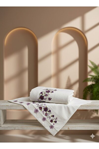 elviano منشفة منزلية مطرزة، عالية الجودة