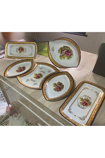 FODİS mutfak 6 parça ingiliz esintili porselen servis seti