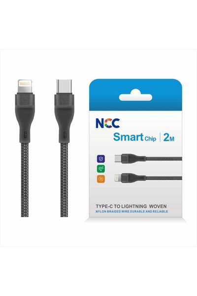 NCC Cablu Tip C-Lightning Țesătură Nylon - - 2m B1175501